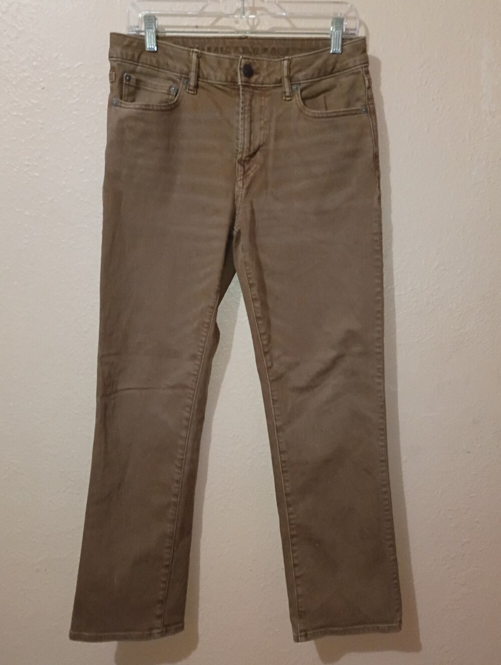 Men's AEO SIZE 30X30 Brown Straight-Leg Jeans